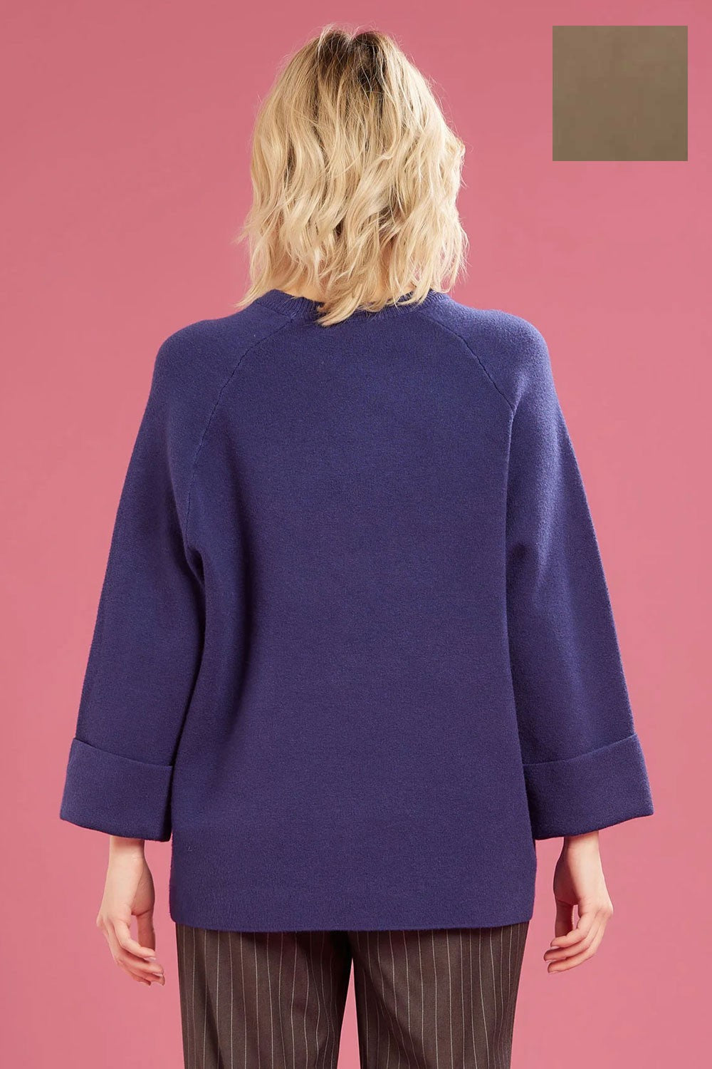 Fresh flower - girocollo maglia chiusa ff651 tortora