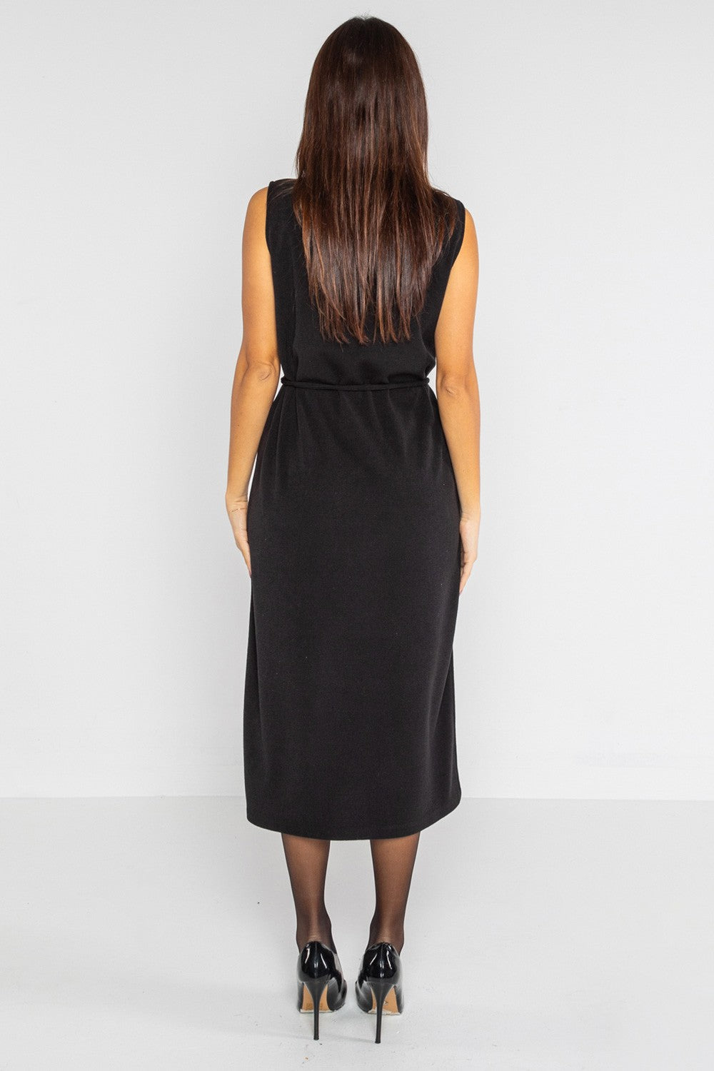 Lokita - abito longuette in maglia 1214 lok1885 nero