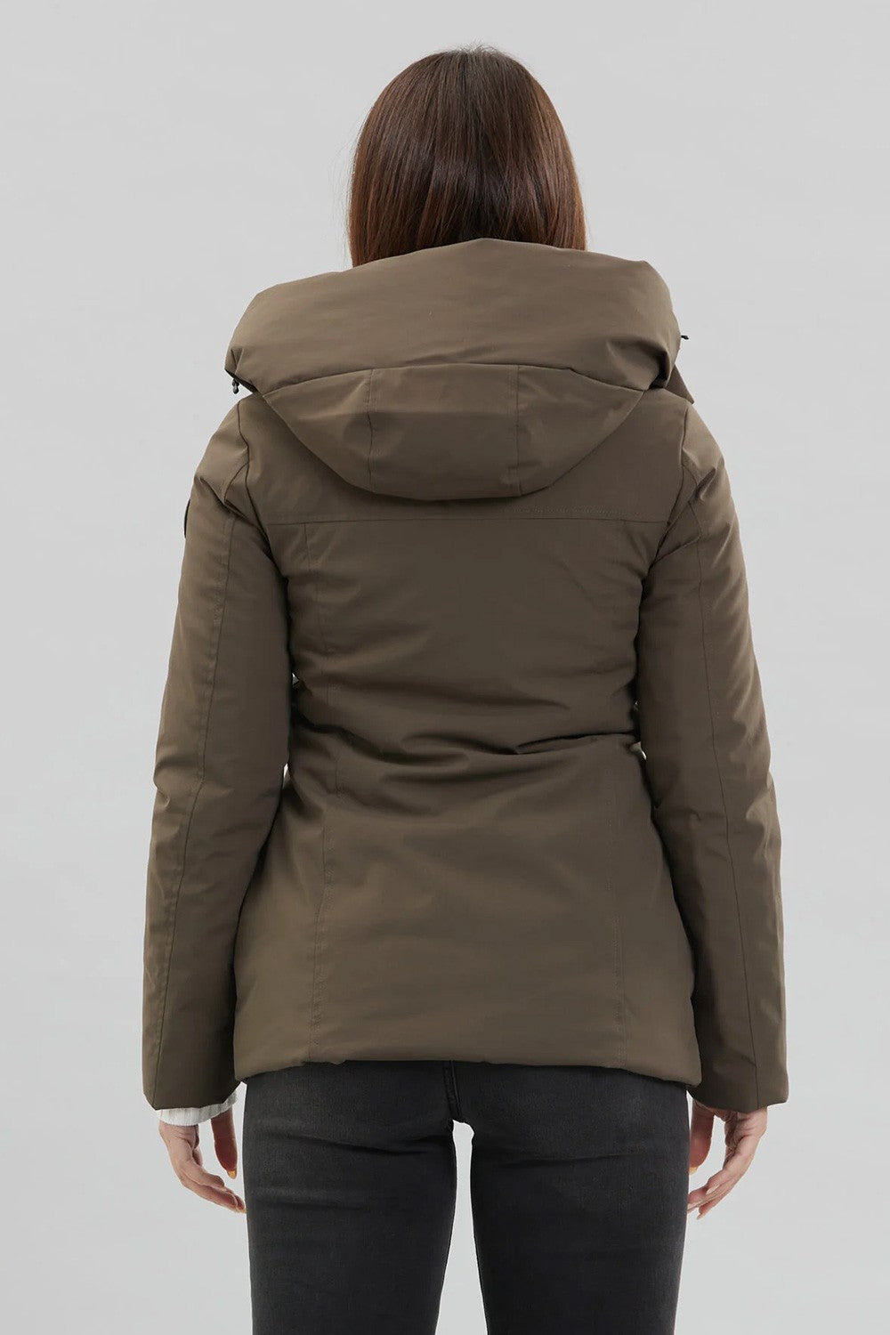 Take two - giubbino corto in softshell dt00806 verde militare
