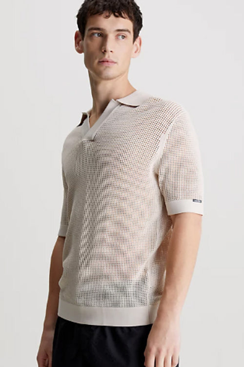 CK - Polo Da Spiaggia In Maglia Aperta