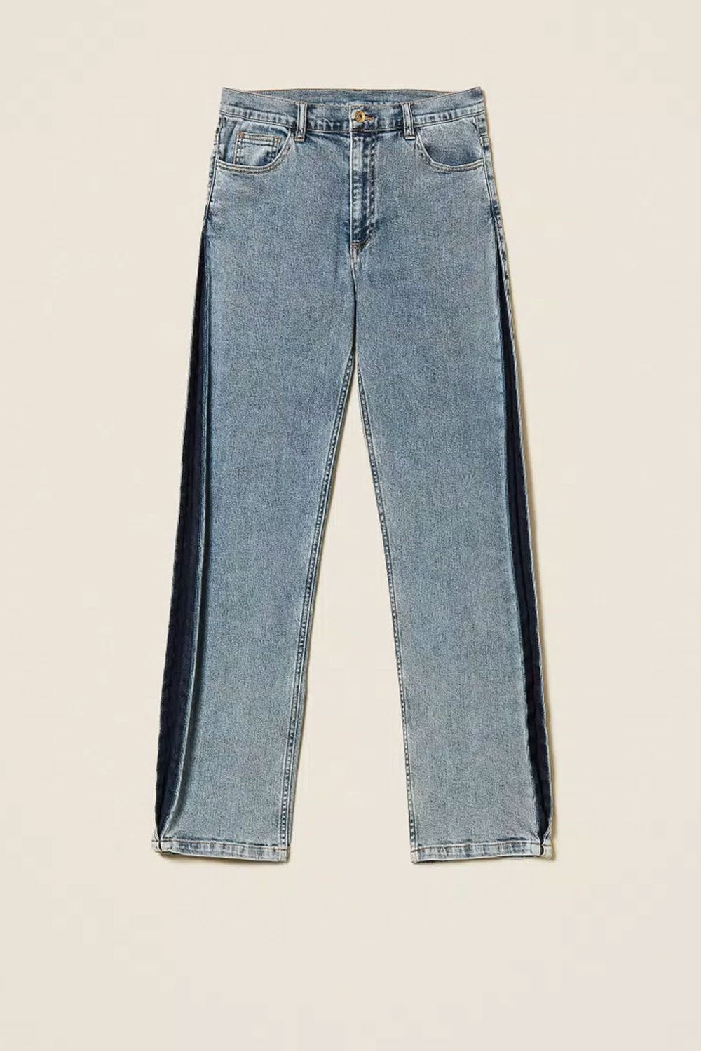 Twinset - pantalone bic.light denim/dark 252li2hbb 12680