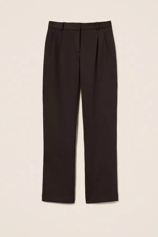Twinset - pantalone black chocolate 252li2lcc 11054