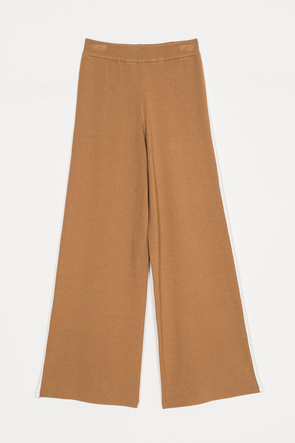 Twinset - pantalone bic. camel/off white 252li3naa 12725