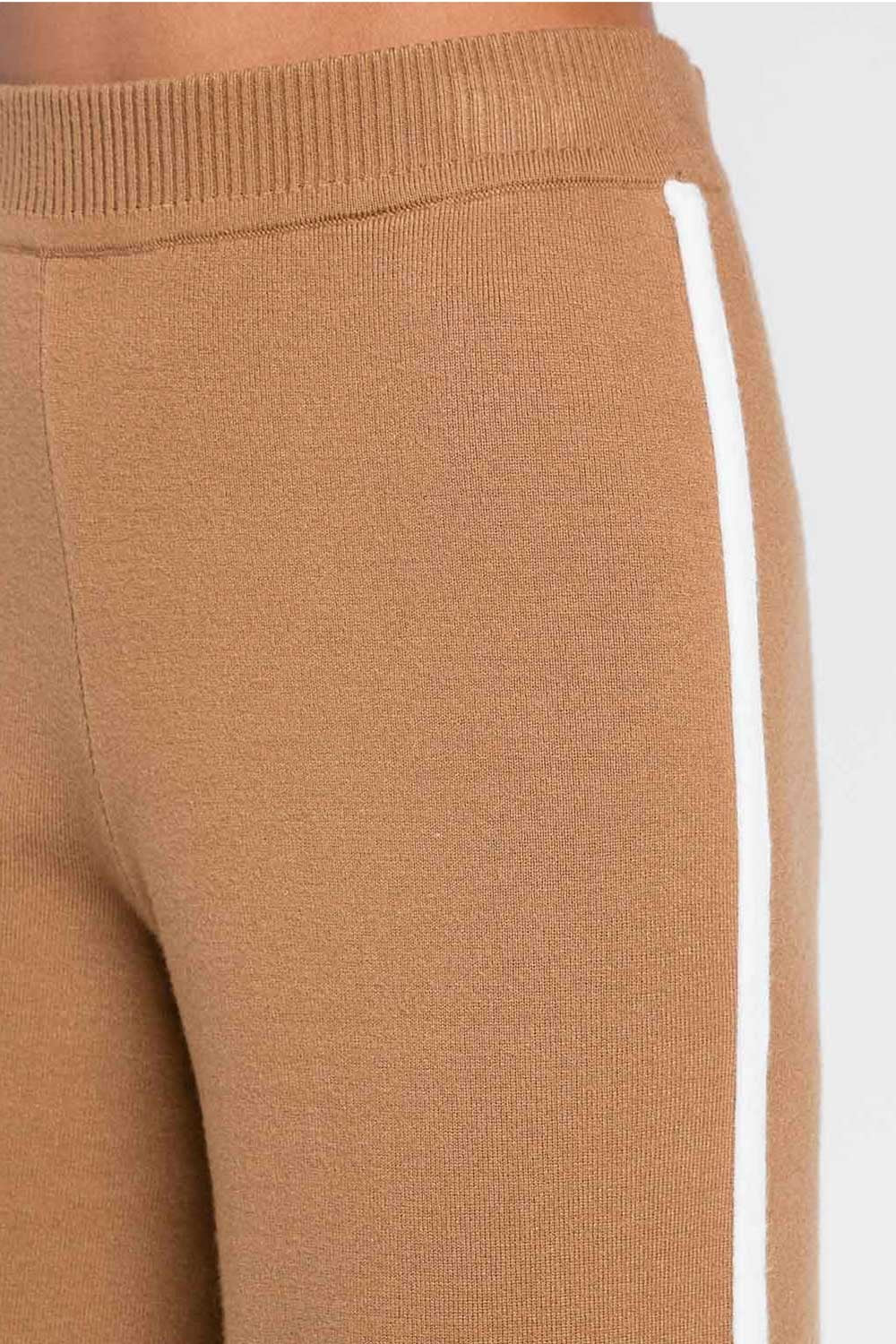 Twinset - pantalone bic. camel/off white 252li3naa 12725