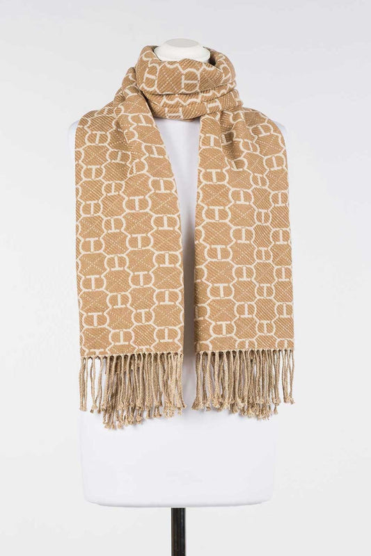 Twinset - stola bic. sandshell/camel 252li4bjj 12688
