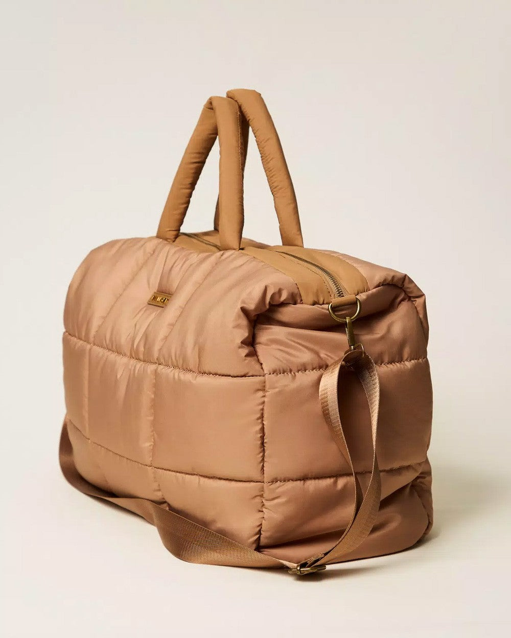 Twinset - borsone trapuntato con tracolla 252li7abb 00044 camel