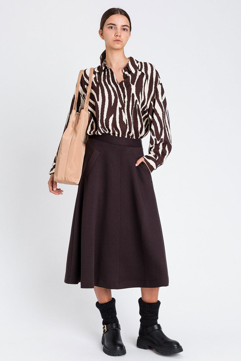 Twinset - camicia zebra print 252li2sbb 12668