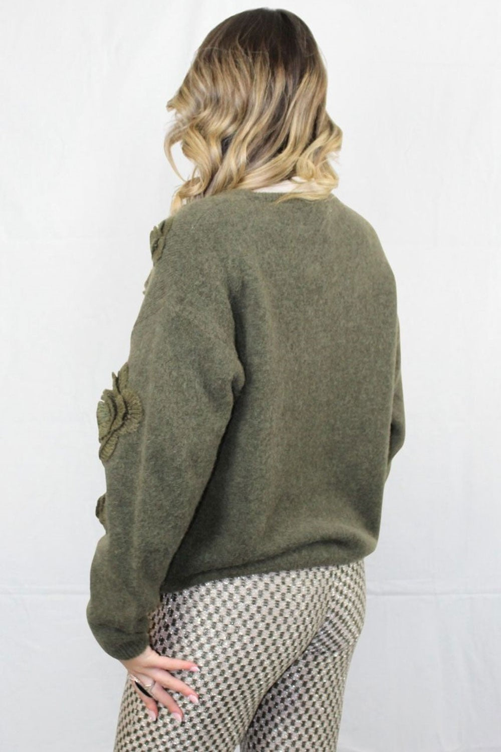 Pho firenze - maglia alpaca 4324016s military