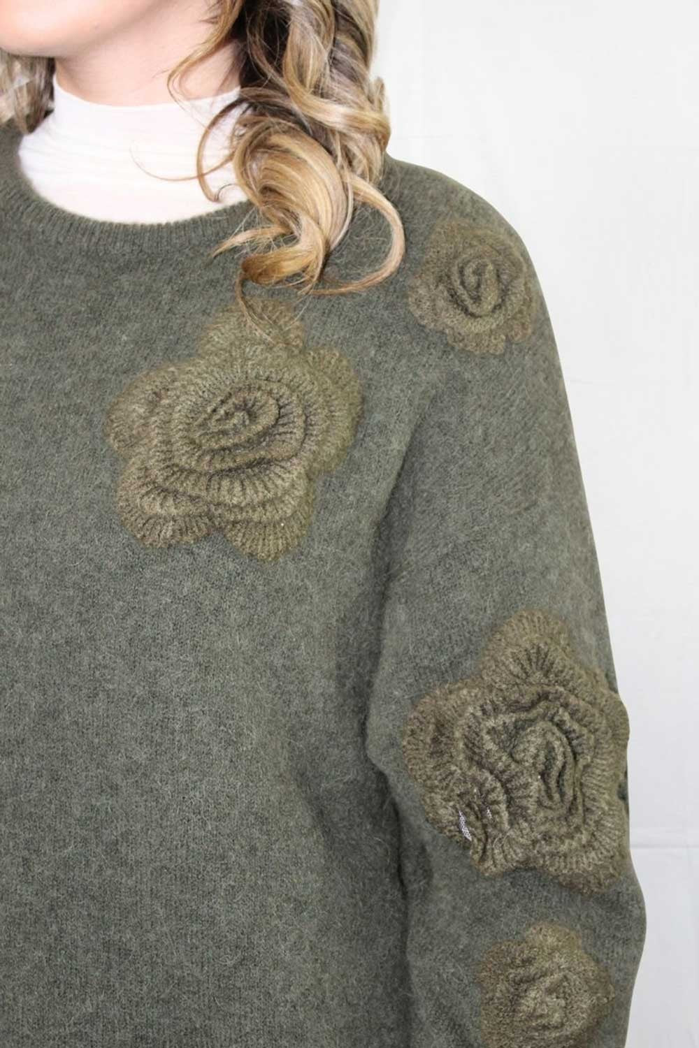 Pho firenze - maglia alpaca 4324016s military