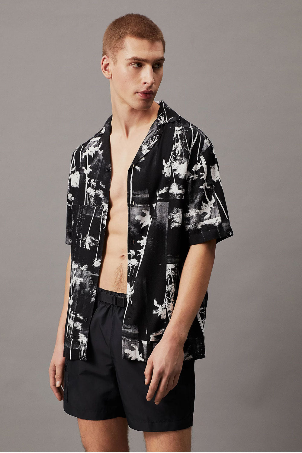 CK - Camicia Da Spiaggia Stampata - CK Monogram