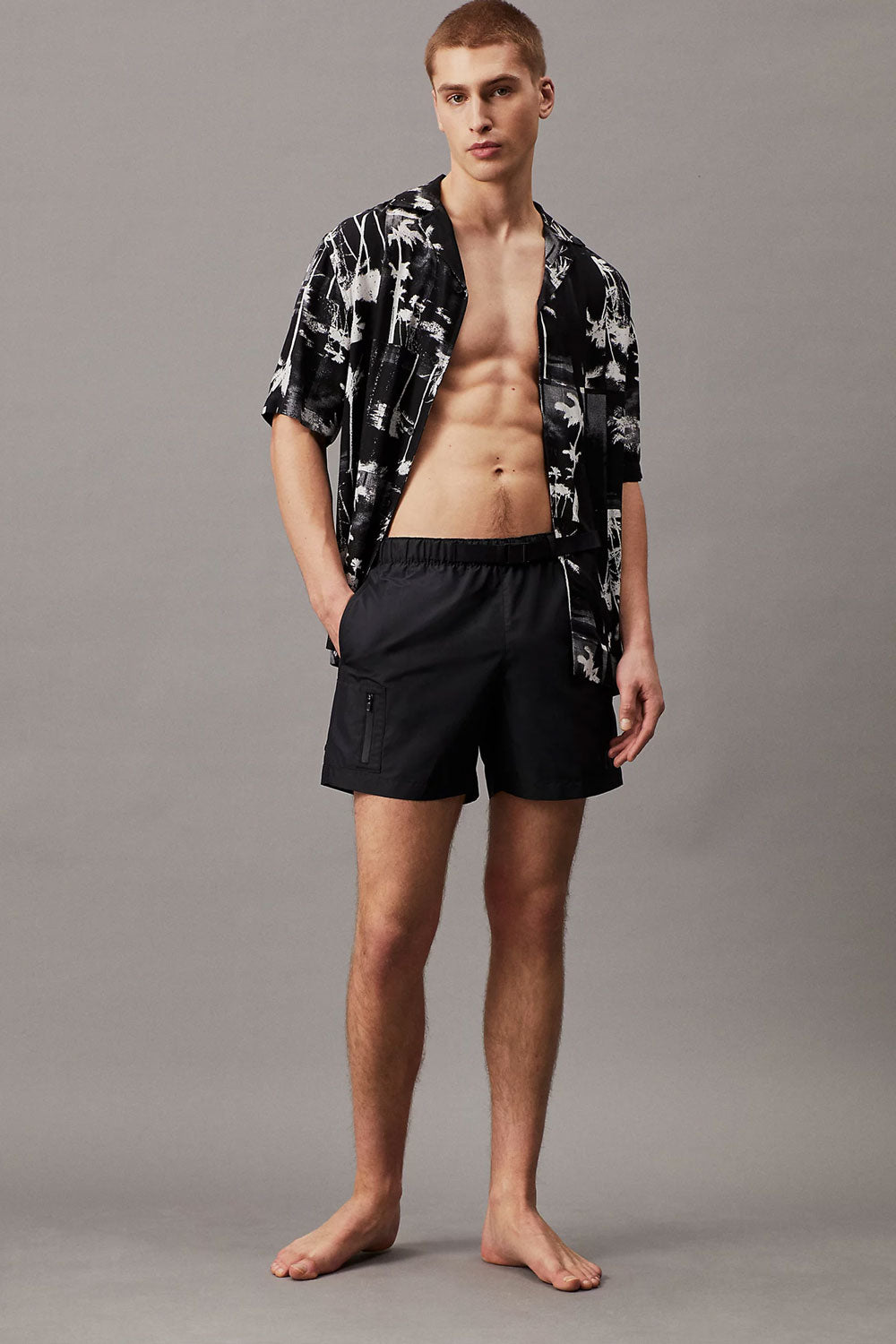 CK - Camicia Da Spiaggia Stampata - CK Monogram