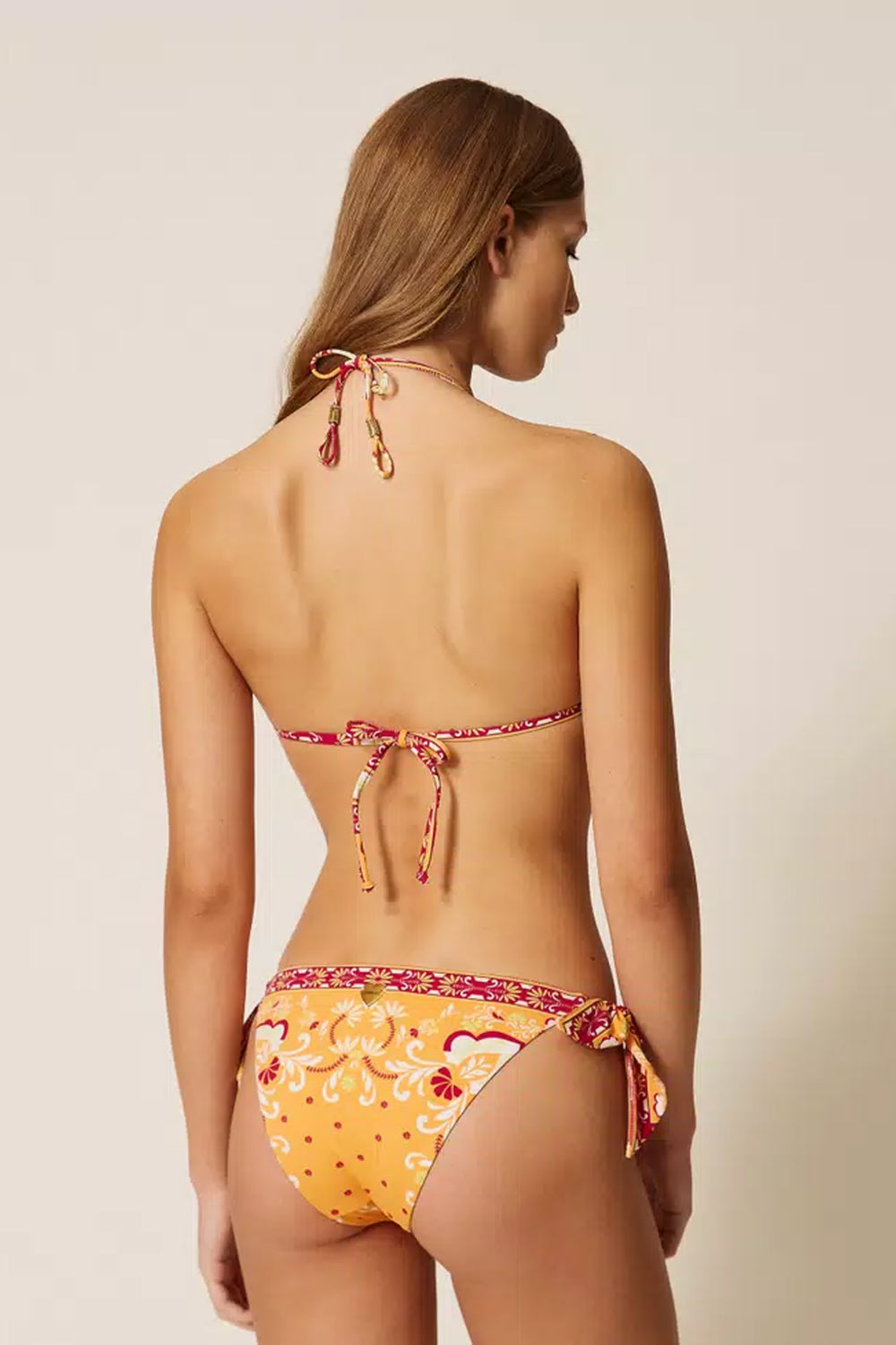 Twinset - Bikini Triangolo e Slip Tanga Fiocchi