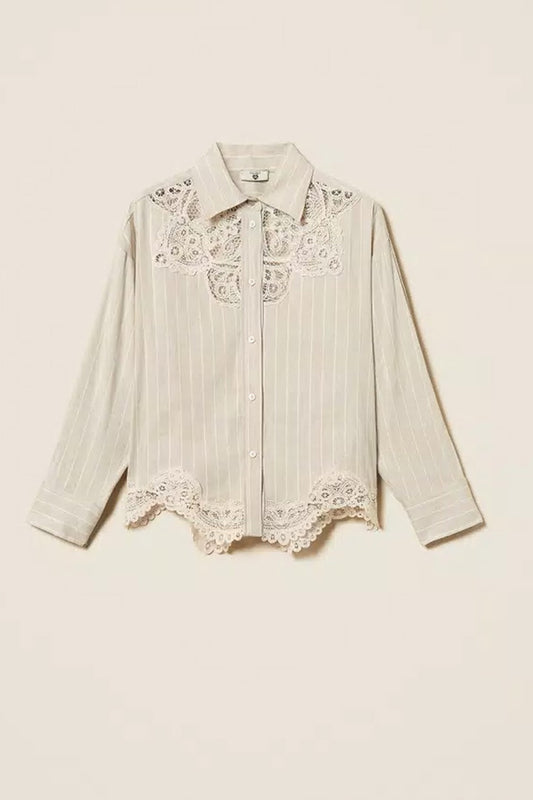 TwinSet - Camicia in misto lino