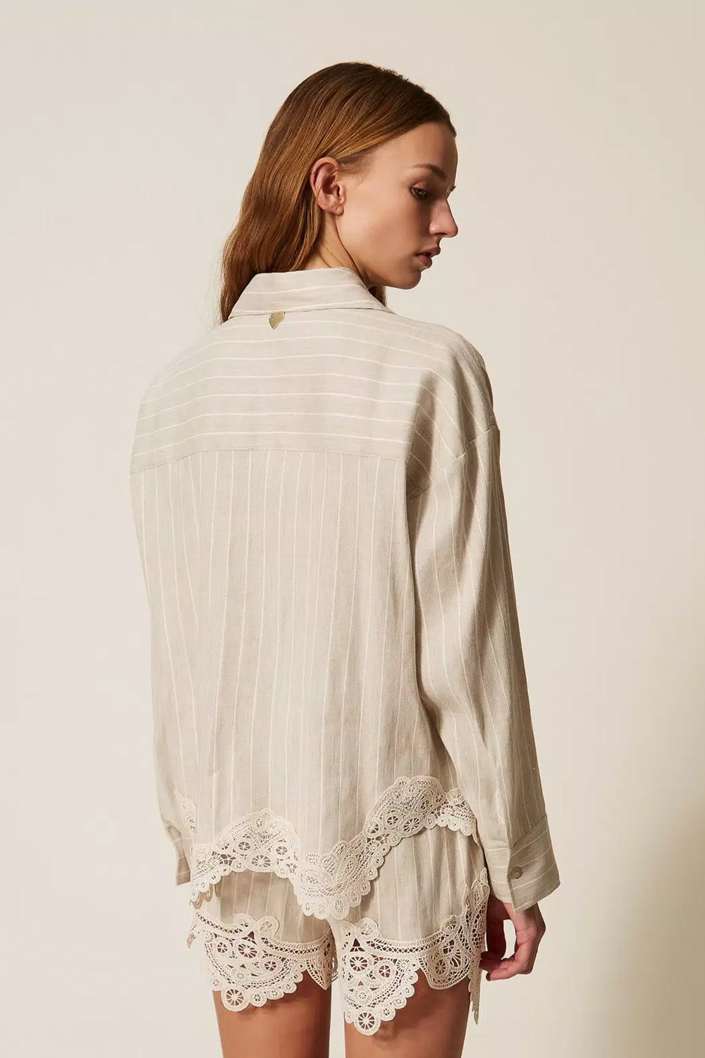 TwinSet - Camicia in misto lino