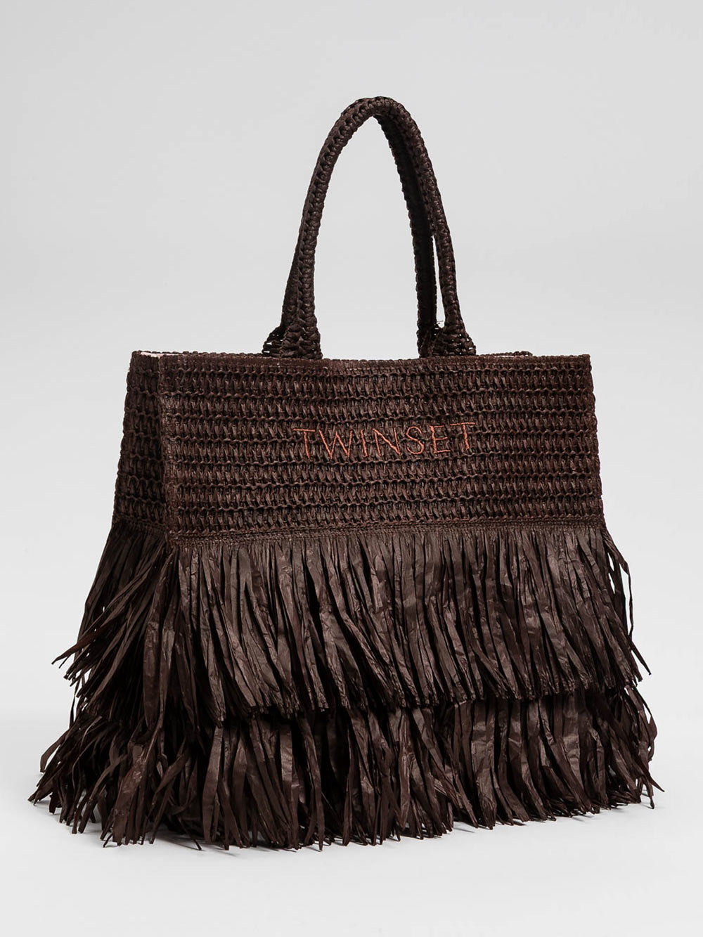 TwinSet - Borsa effetto paglia