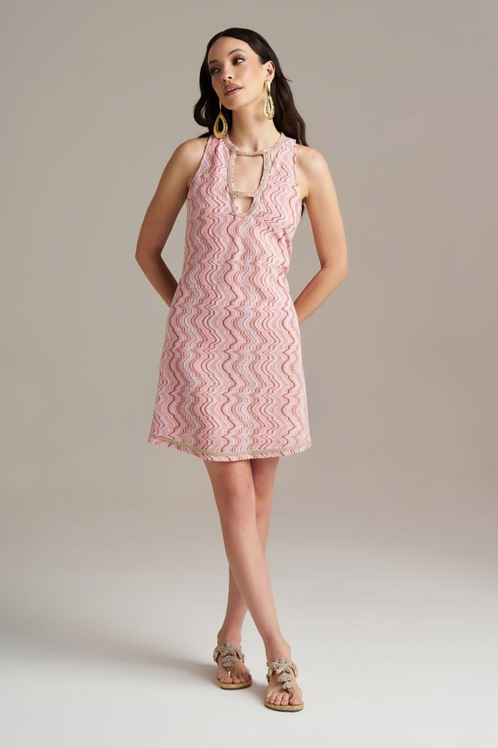 Donna Abito Corto PHO FIRENZE Rachel Rosa Made in Italy