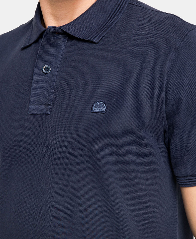 Sundek - Polo Maiden In Piquet Blu