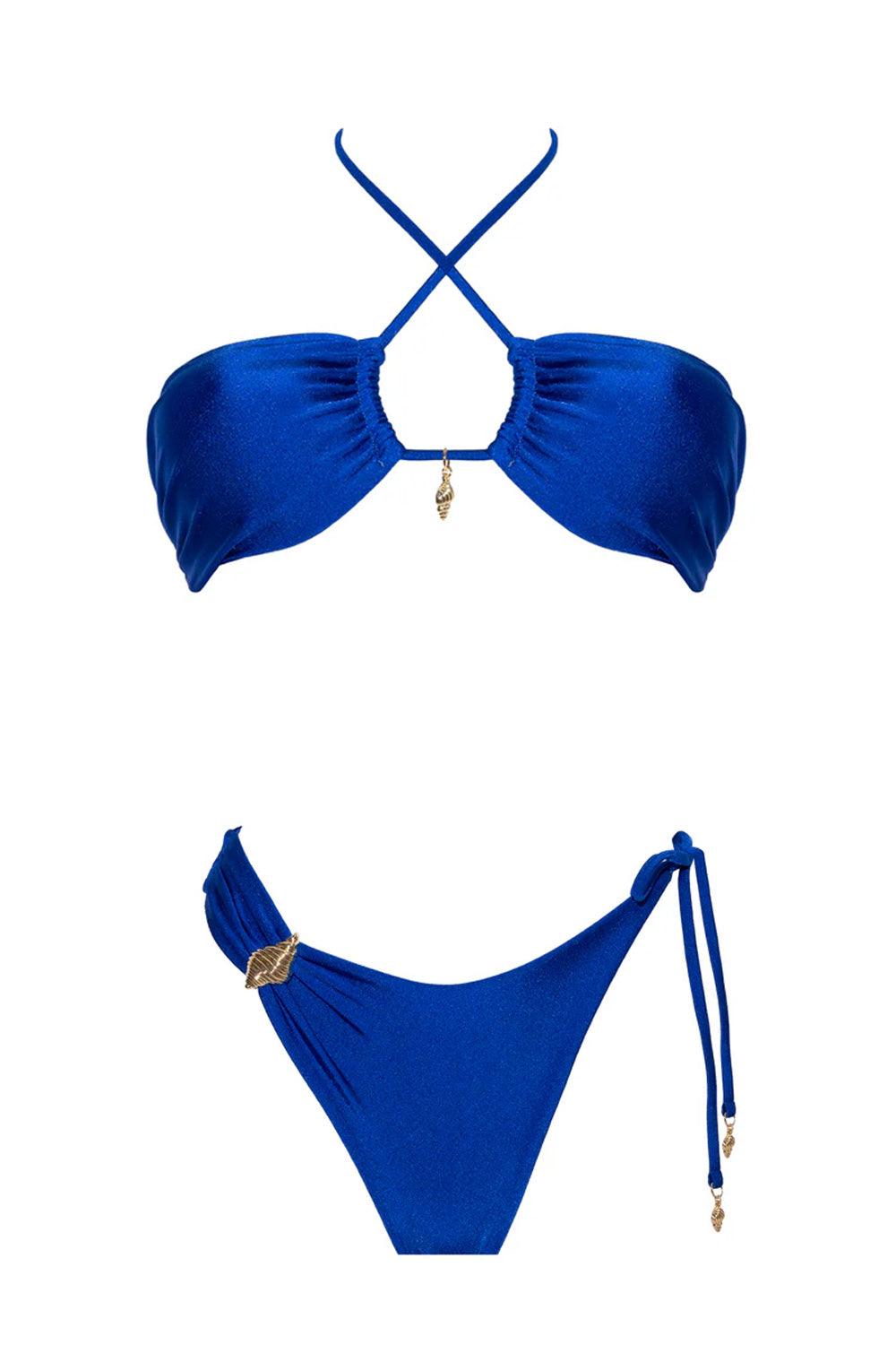 Donna Bikini MARENA Blue Rebel SAND Lycra Lucida Gioiello