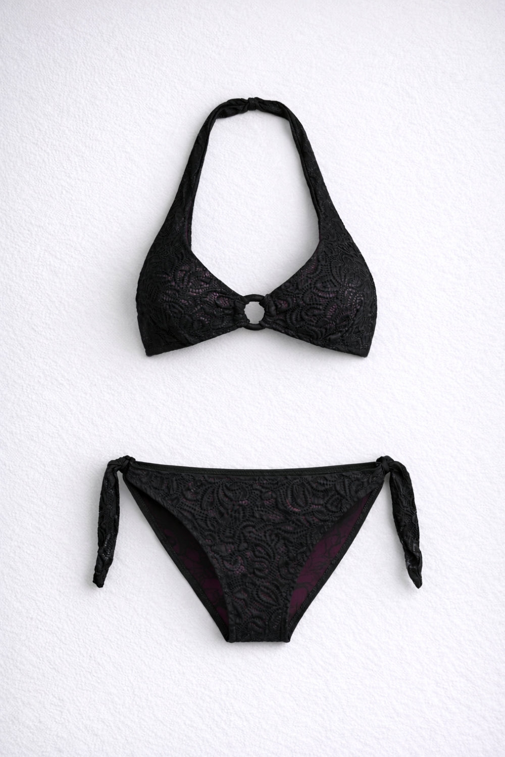 Ilaria Vitagliano - Bikini Vela IN PIZZO Nero