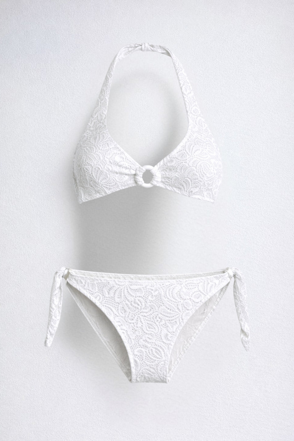 Ilaria Vitagliano - Bikini Vela IN PIZZO Bianco