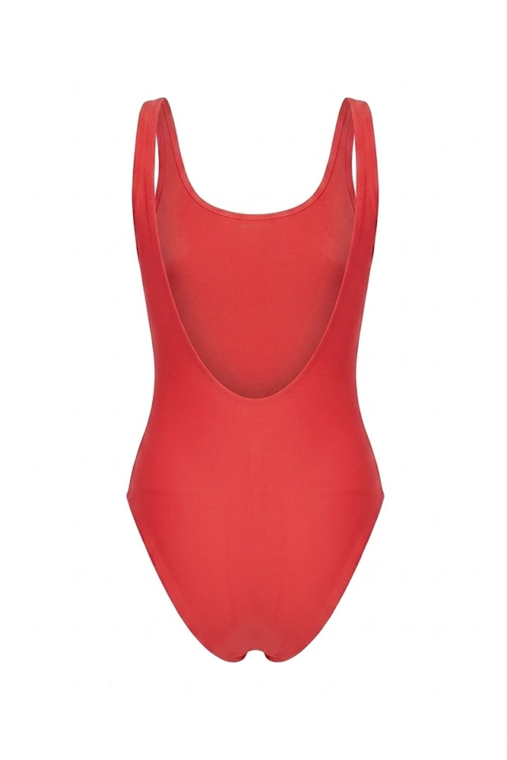 Donna Costume Intero Ermanno Scervino Rosso Ricamo Floreale Pizzo
