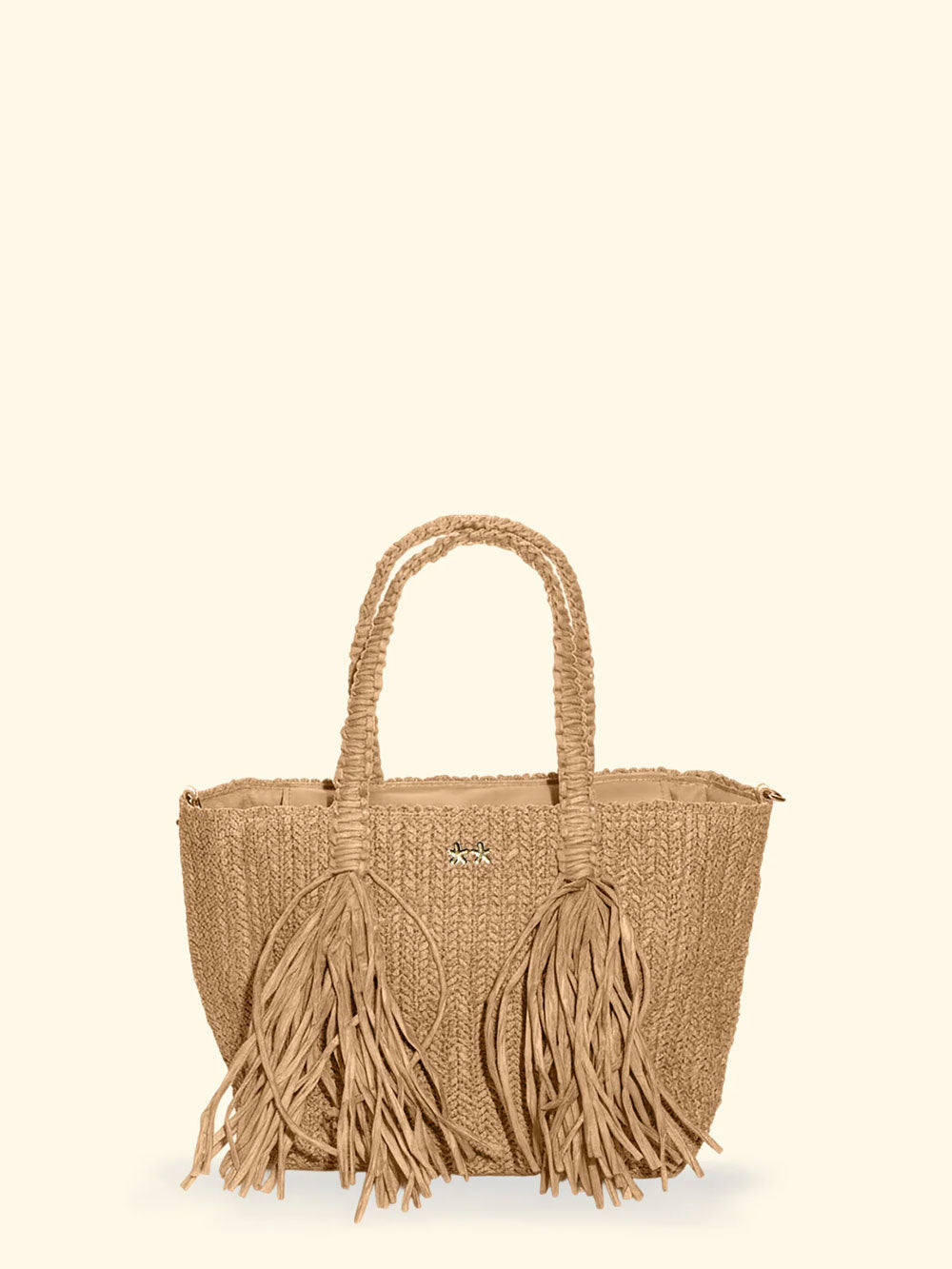 Donna Mini Bag FK Paglia Frange Tracolla