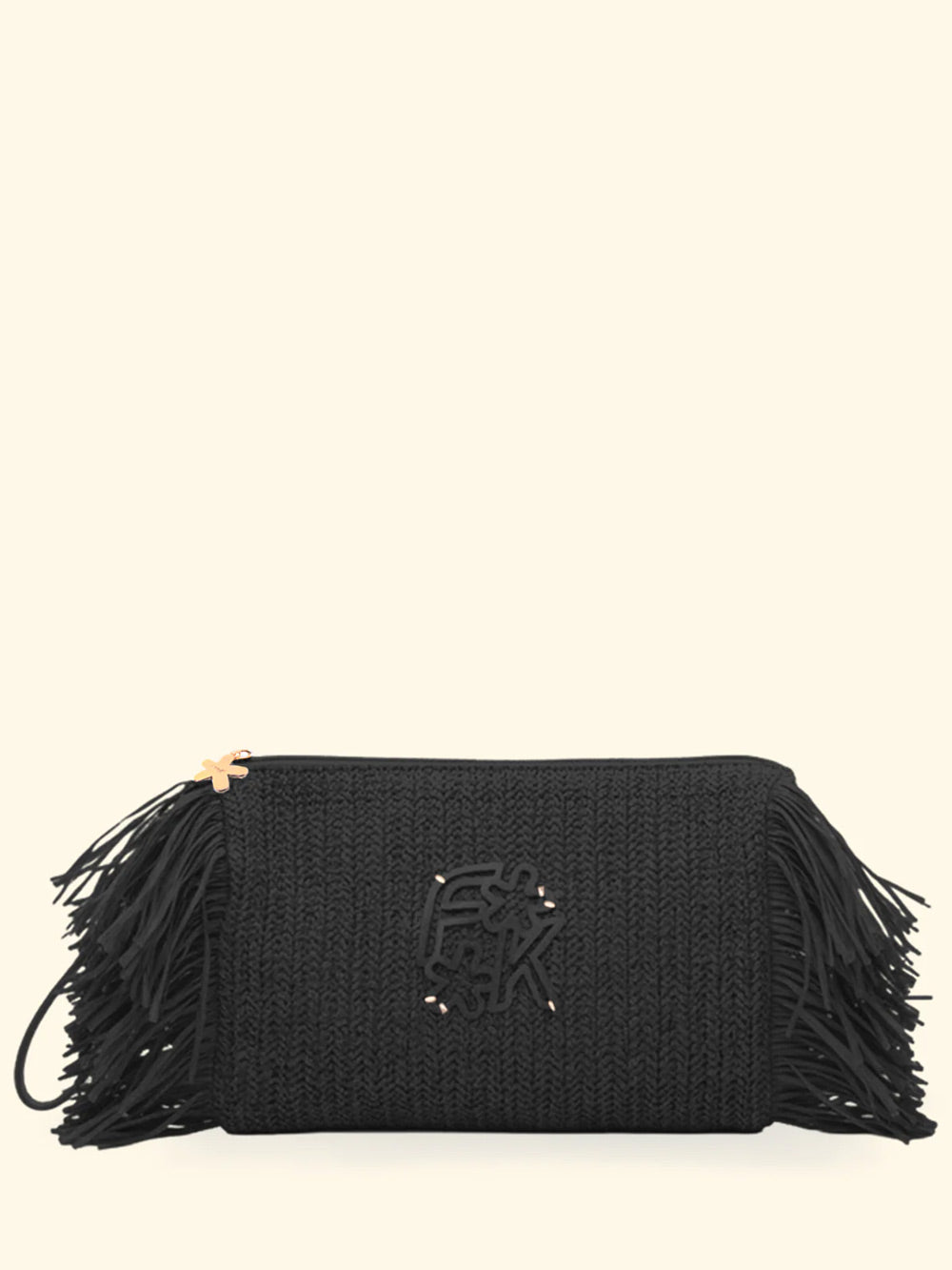 Donna Maxi Pochette FK Paglia Frange Laterali