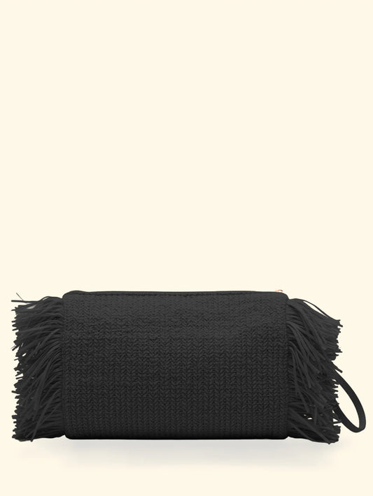 Donna Maxi Pochette FK Paglia Frange Laterali