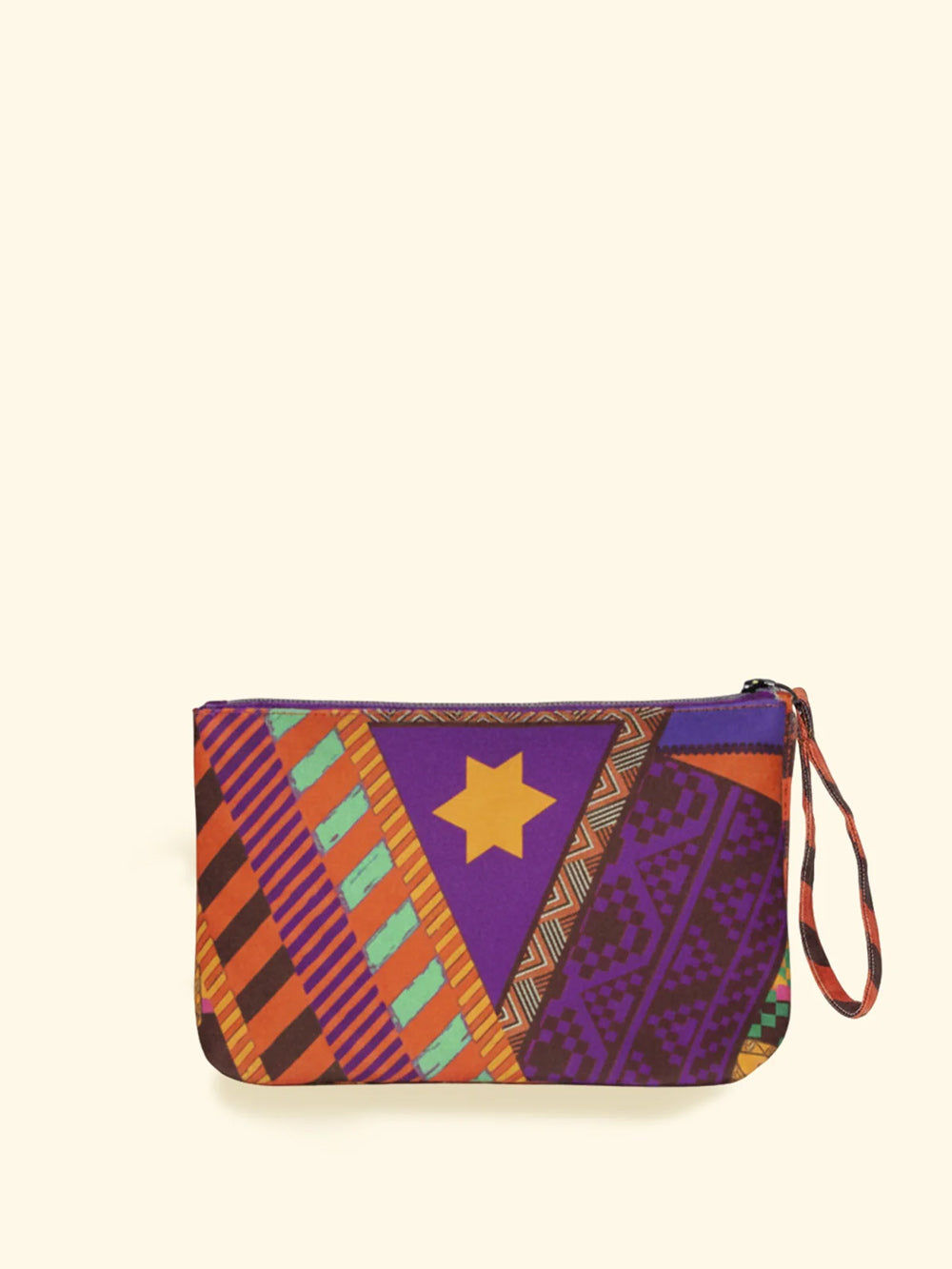 Donna Mini Pochette FK Tessuto Fantasia Etnica