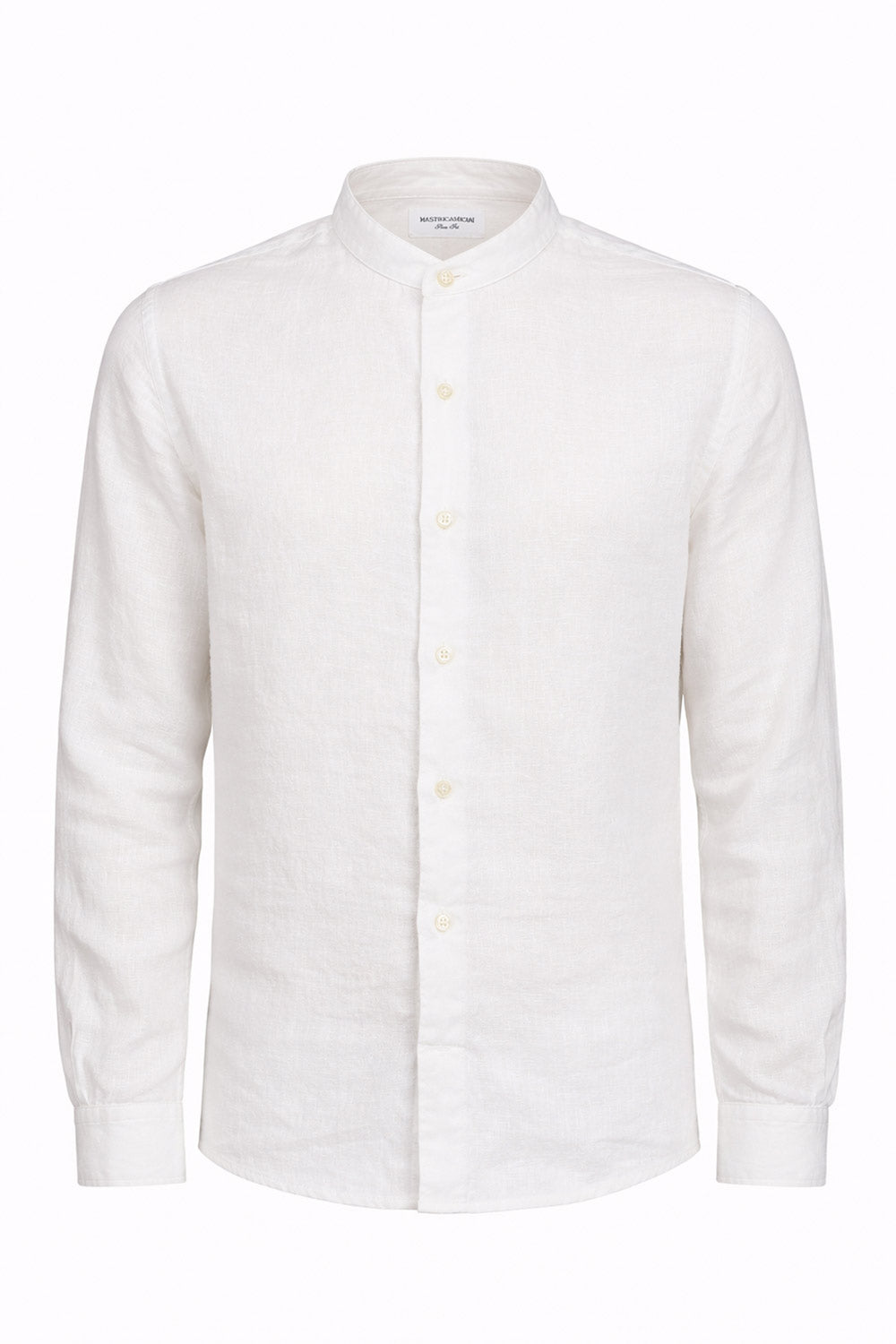 Mastricamiciai - Camicia in Lino senza Collo