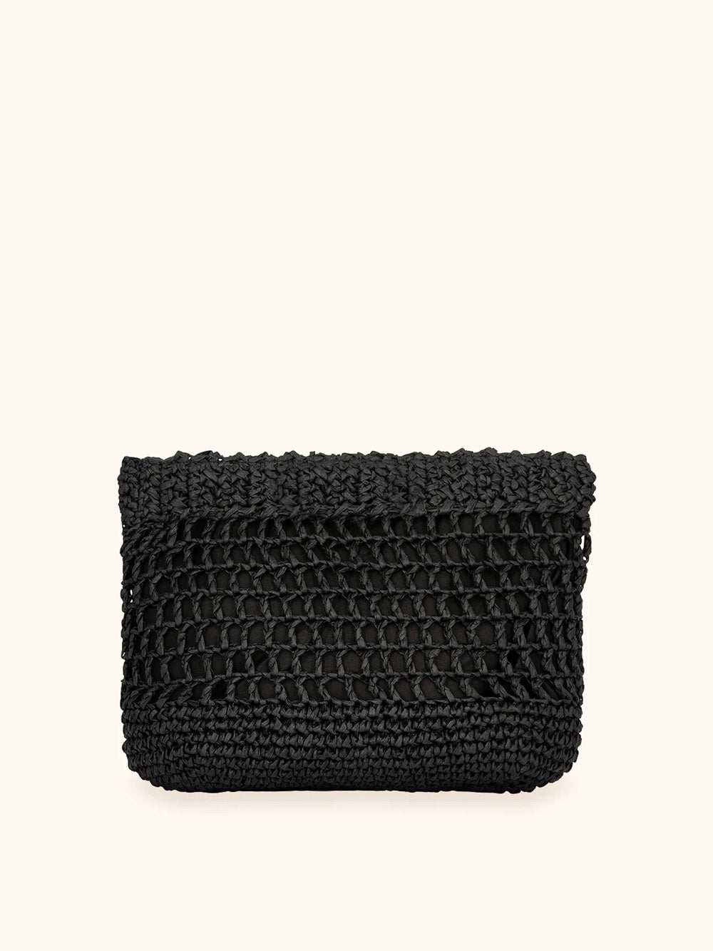 Donna Maxi Pochette Me Fui Rafia Nero Magnete