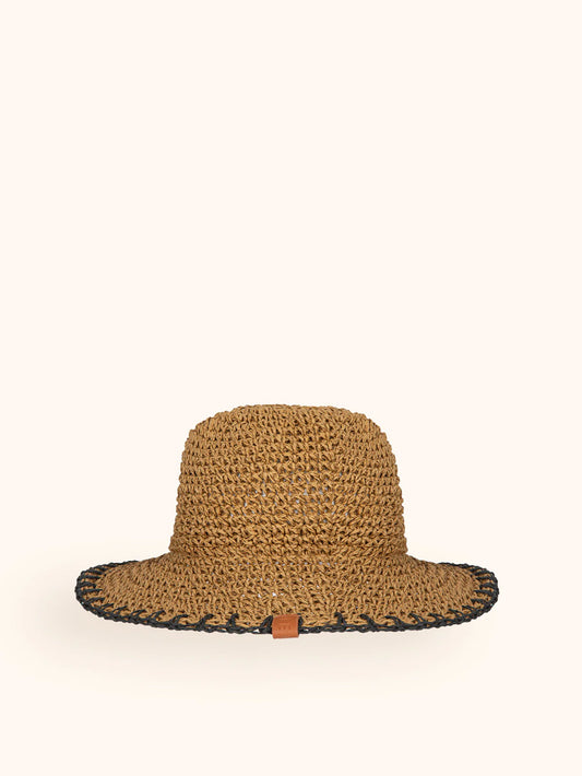 Donna Cappello Me Fui Paglia Light Brown Tesa Media