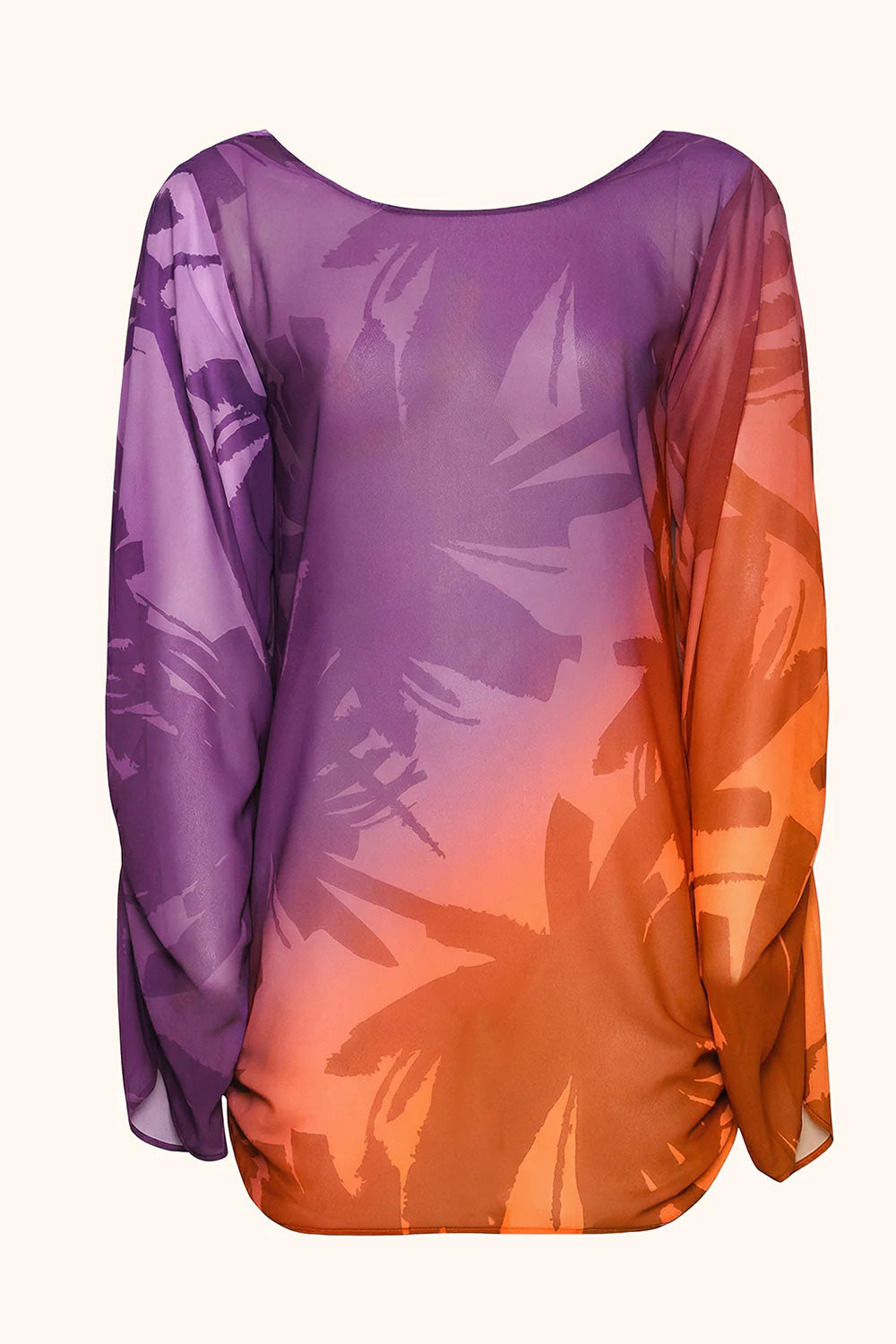 Donna Abito Corto Me Fui Georgette Fantasy Tropicale Scollo Schiena