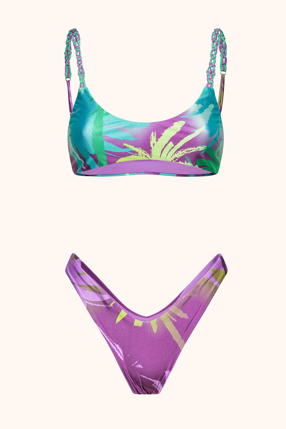 Donna Bikini Me Fui Top Imbottito Slip Americano Lycra Lucida