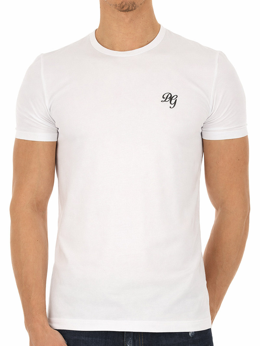 Dolce&Gabbana - T-shirt Girocollo jersey cotone bielastico