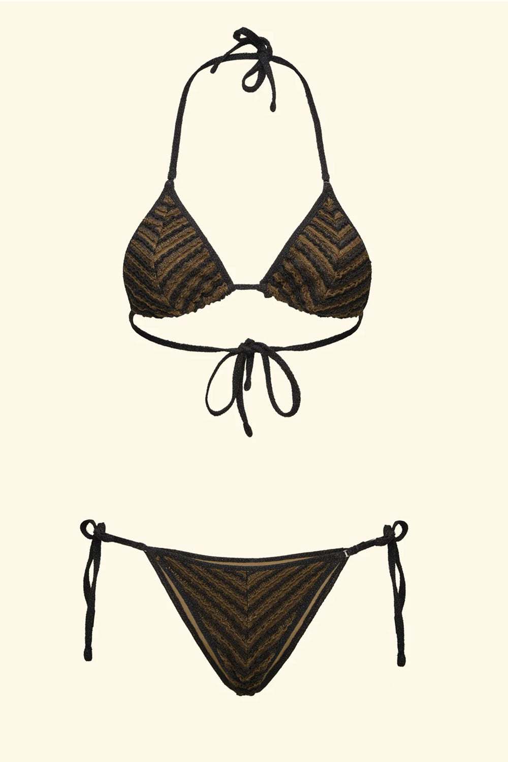 EffeK - Bikini Triangolo Alto con Slip regolabile