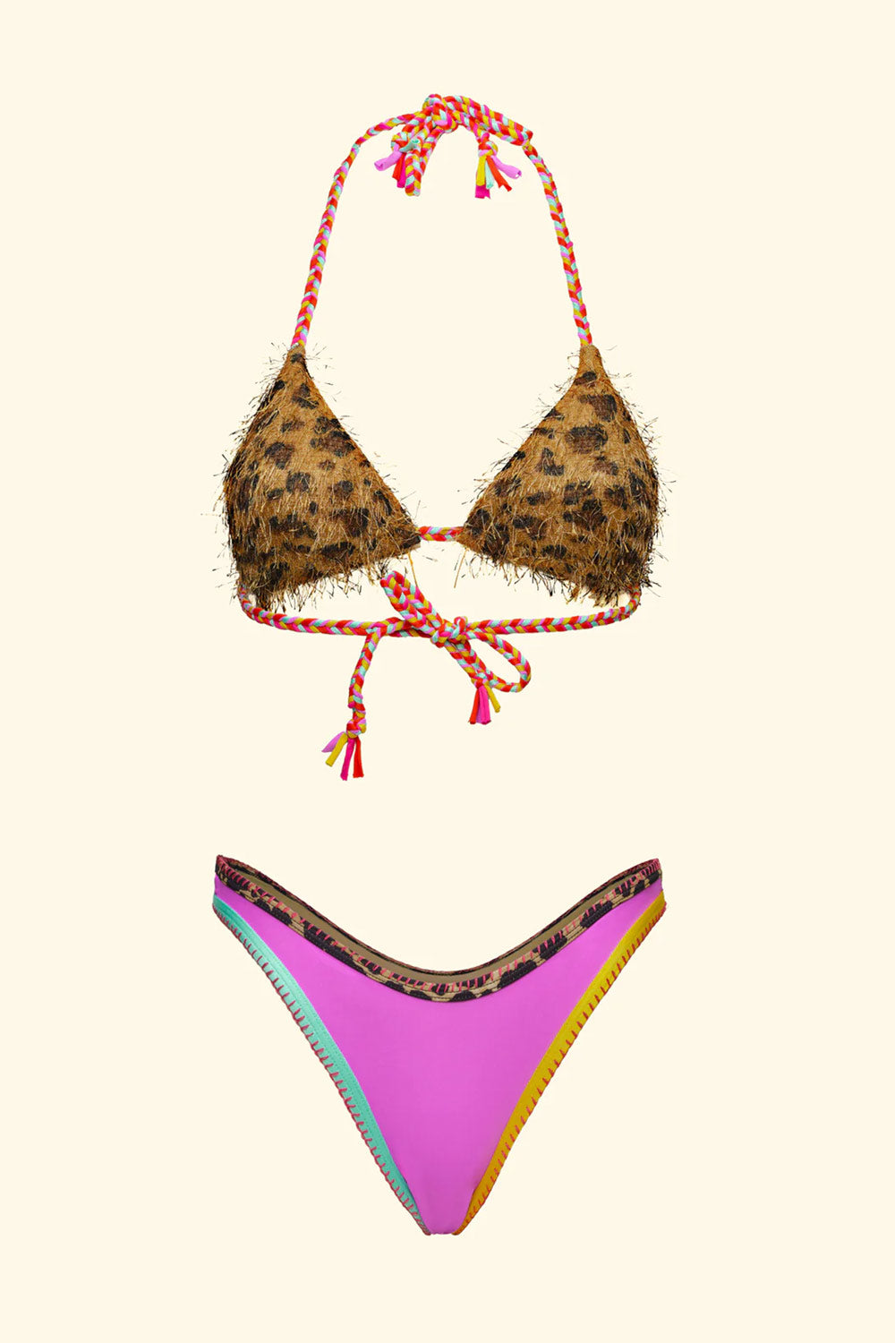 EffeK - Bikini Triangolo con Slip Americano Fisso