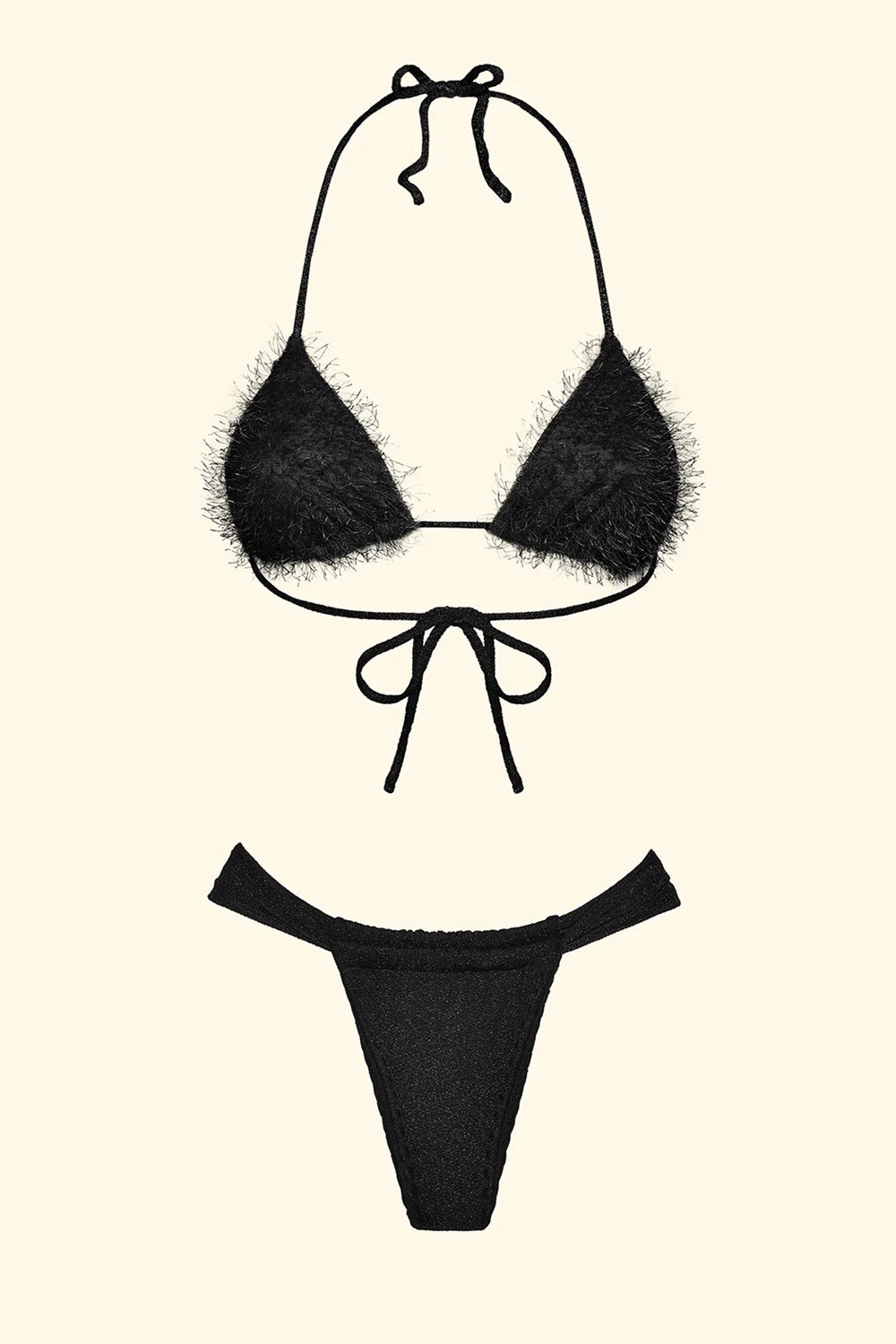 EffeK - Bikini Triangolo con slip brasialiano fisso