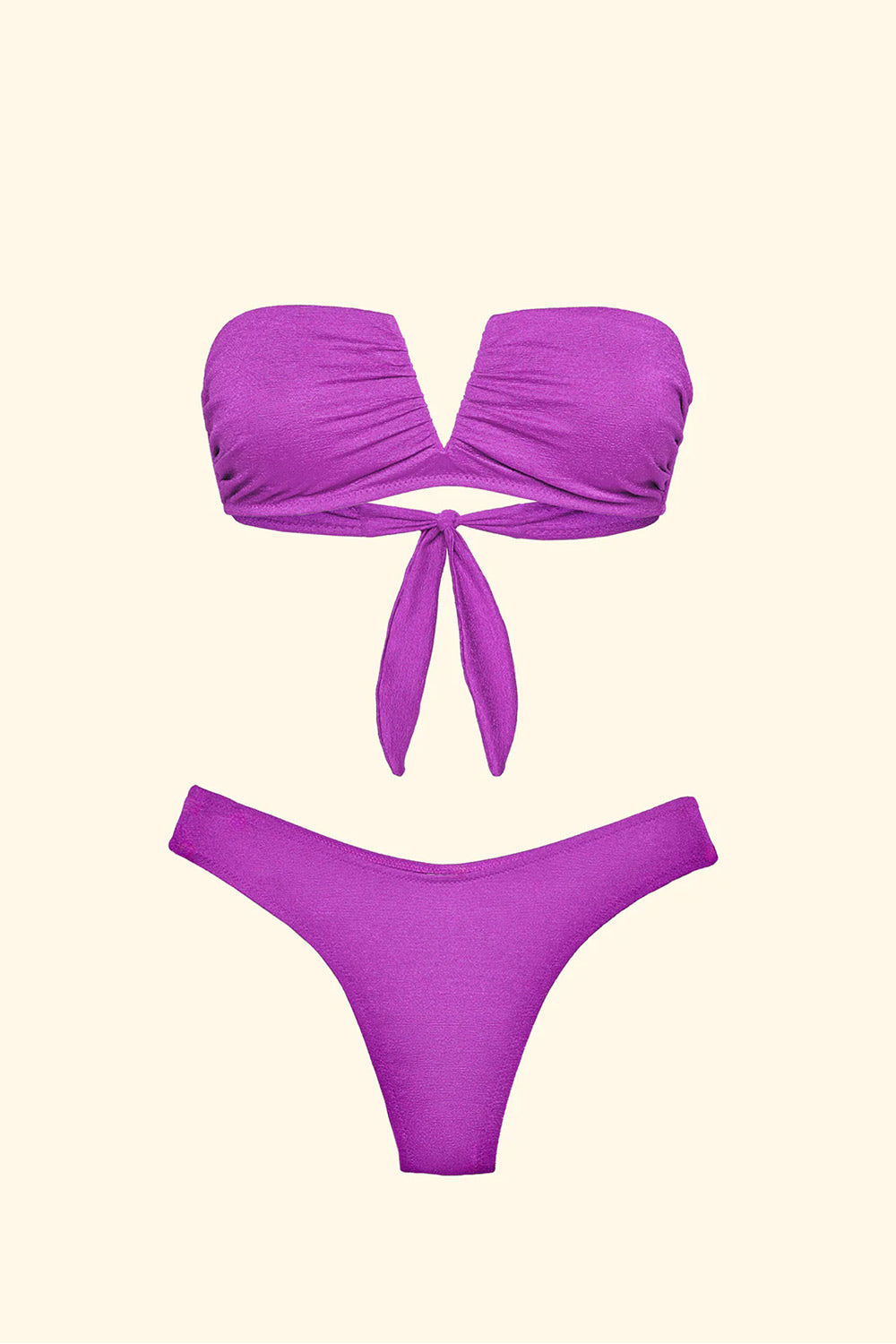 EffeK - Bikini Fascia a V con slip americano fisso
