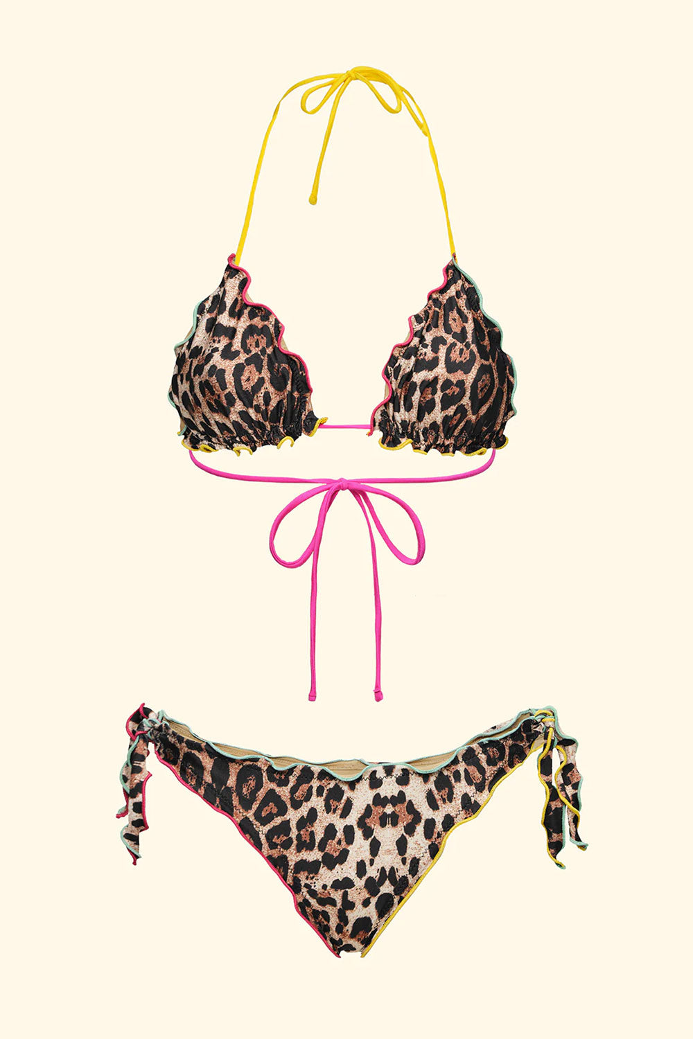 EffeK -  Bikini Triangolo con slip regolabile