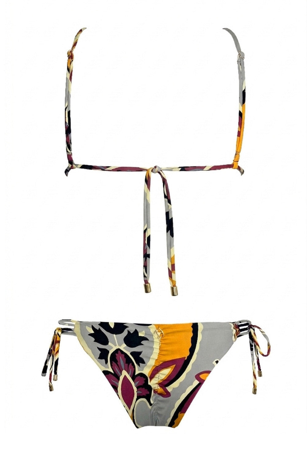 Miss Bikini - Bikini Triangolo damascato con cristalli