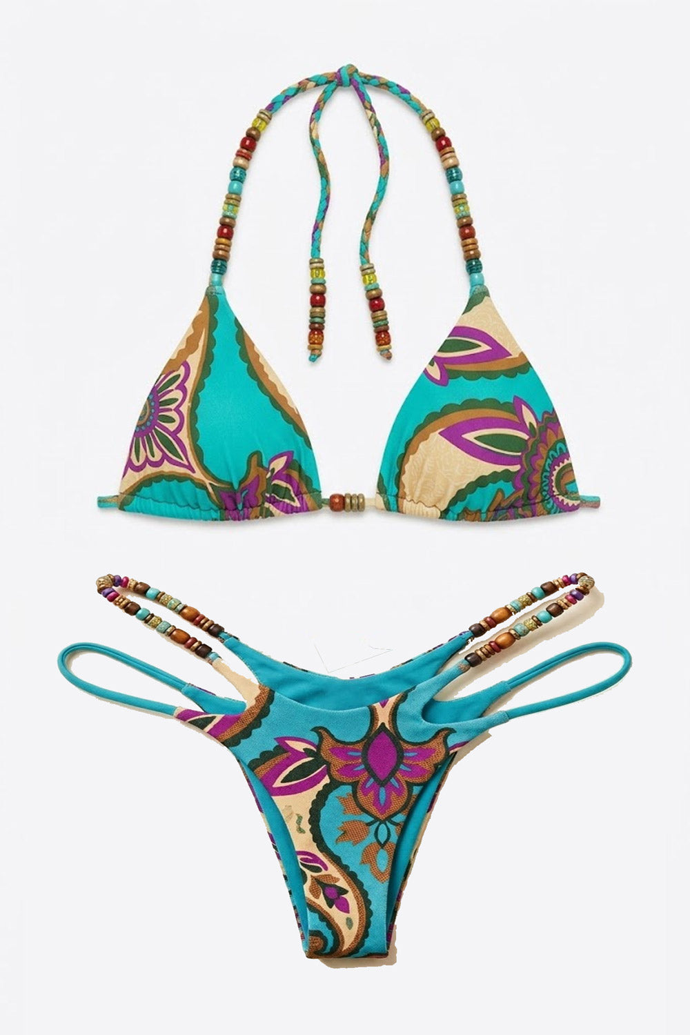 Miss Bikini - Bikini Triangolo con pietre colorate