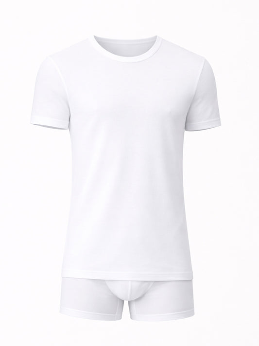 CAGI - T-shirt Girocollo in Cotone 100% senza cuciture