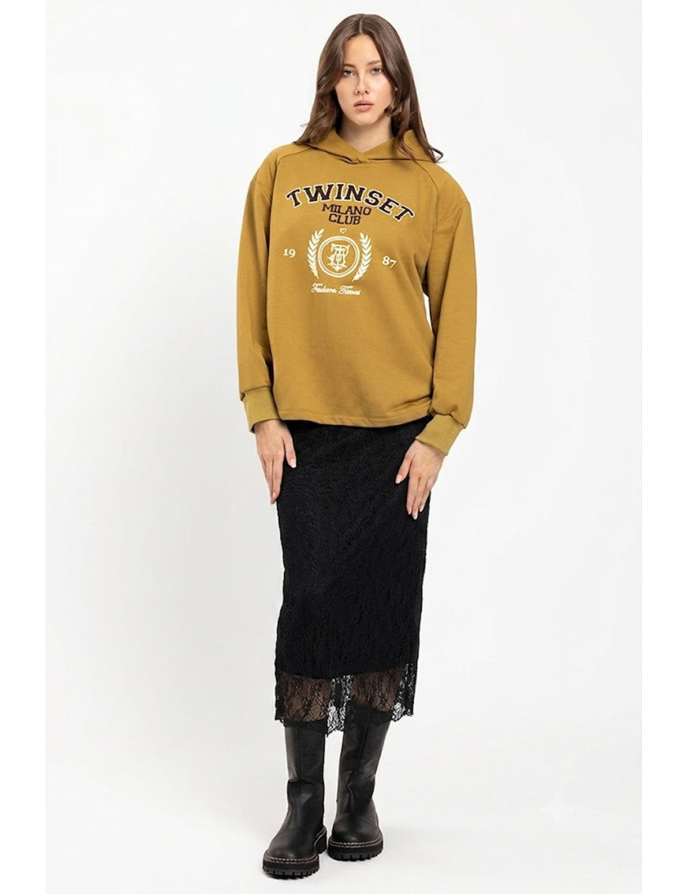 Twinset gonna donna in tulle colore nero